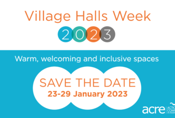 Village Halls Week 2023 logo Save the Date 23rd-29th January.